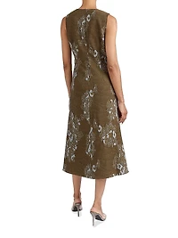 Ursa Jacquard Wrap Midi-Dress
