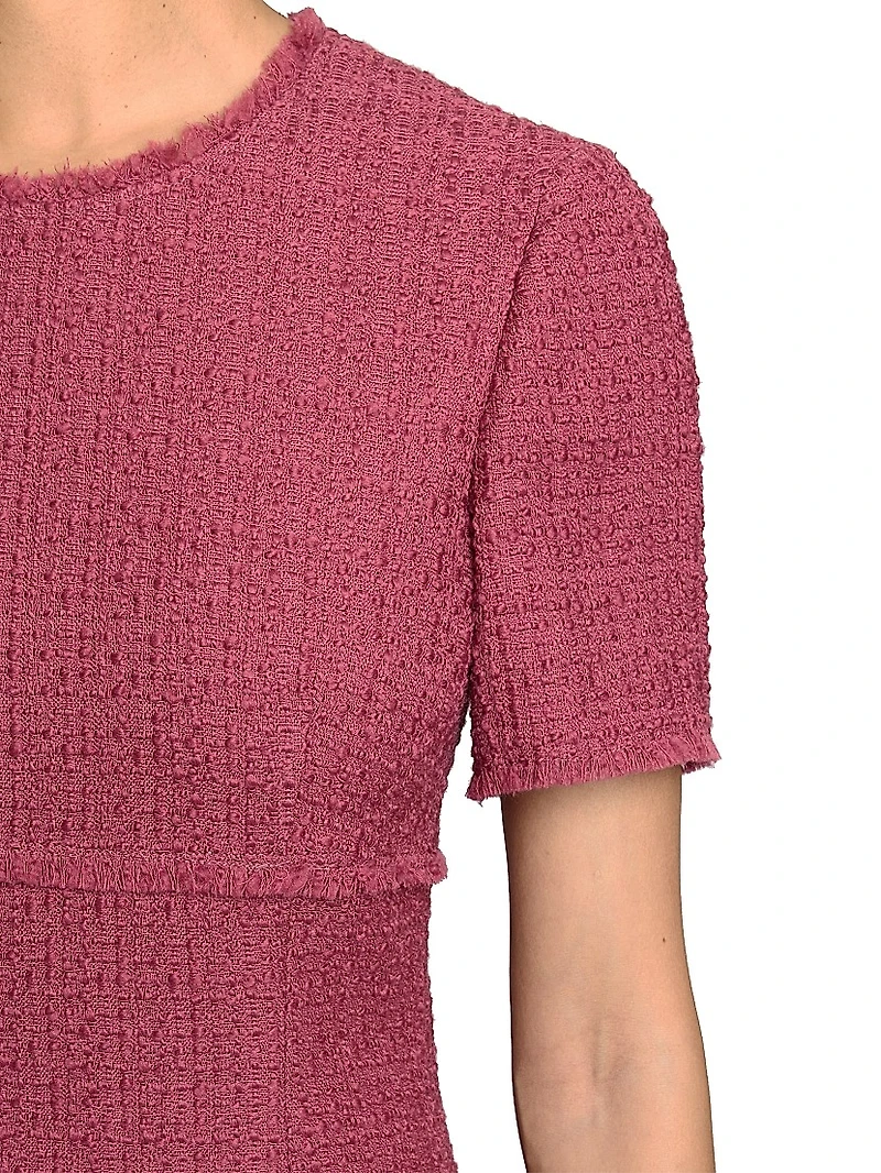 Wool-Blend Tweed Midi-Dress