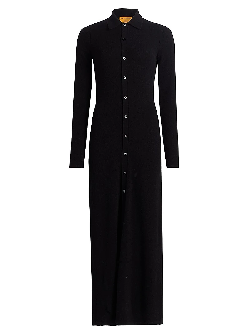 Ribbed Cashmere Maxi Dress