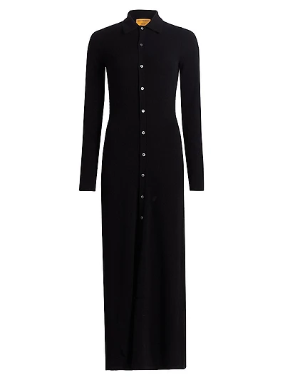 Ribbed Cashmere Maxi Dress