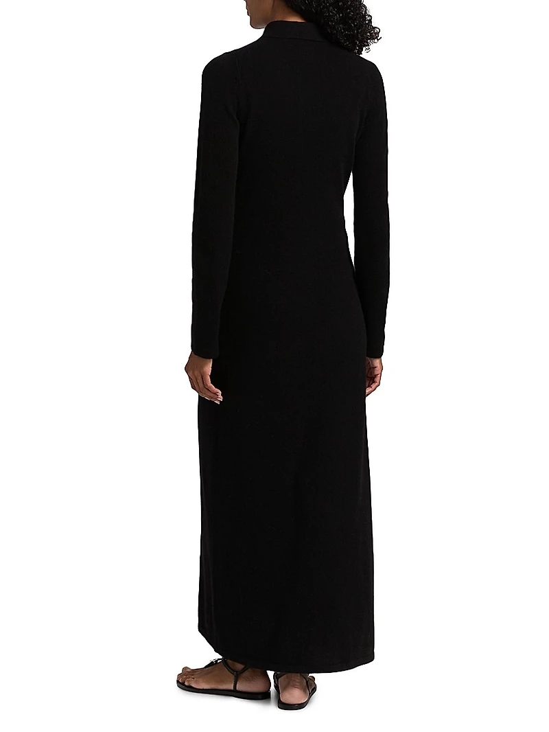 Ribbed Cashmere Maxi Dress