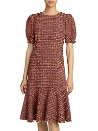 Dasia Tweed Knee-Length Dress
