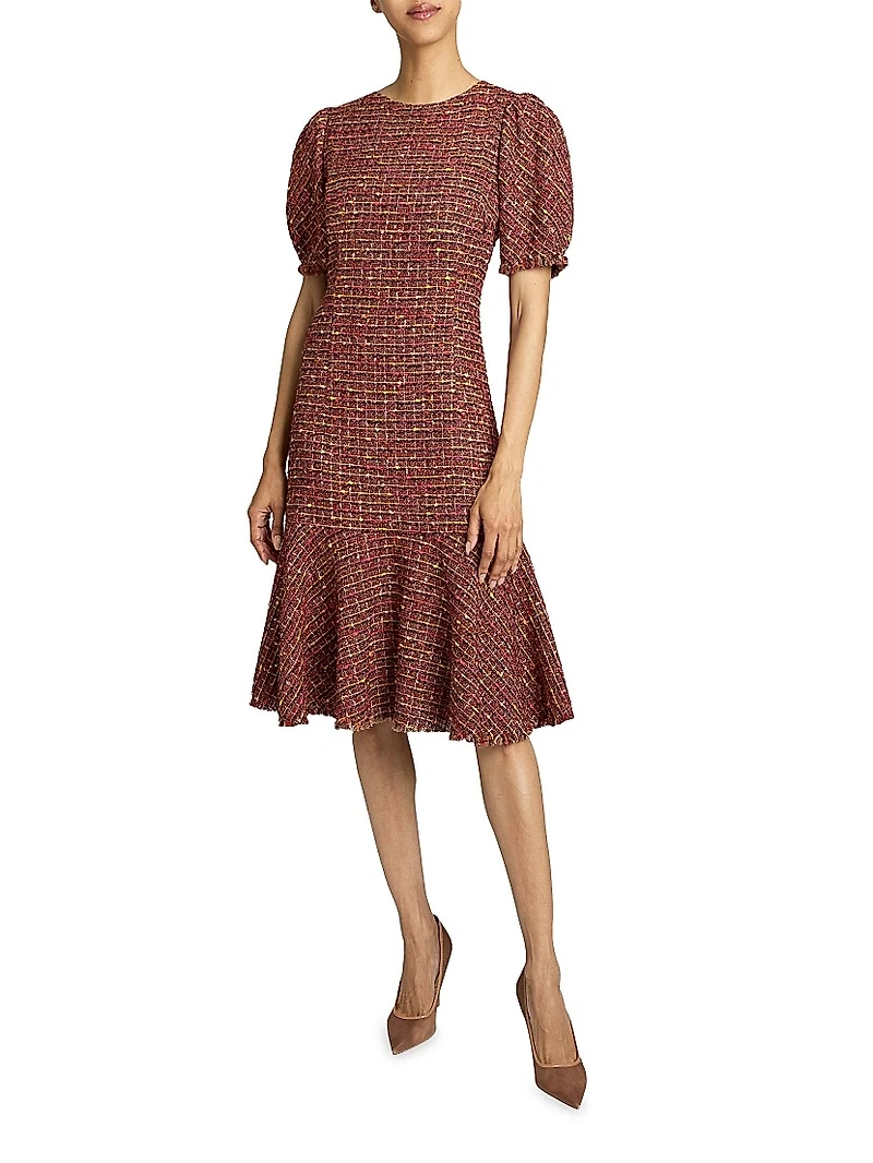 Dasia Tweed Knee-Length Dress