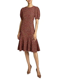 Dasia Tweed Knee-Length Dress
