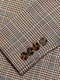 Michael Glen Checked Boxy Blazer
