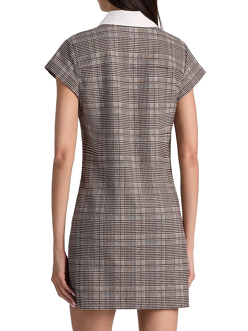Darby Plaid Collared Minidress