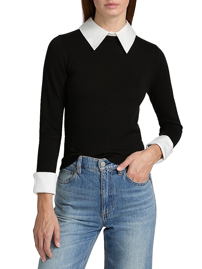 Porla Collared Wool Sweater
