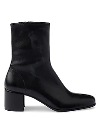 Stretch Nappa Leather Booties