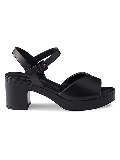 Padded Nappa Leather Sandals
