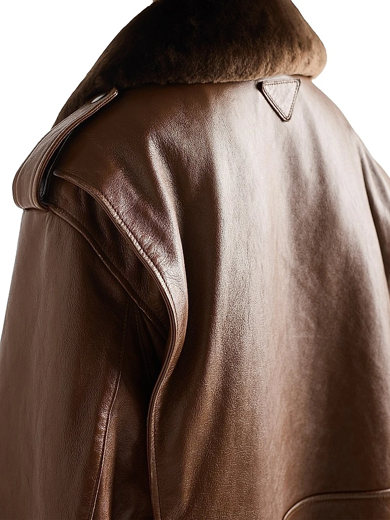 Nappa Leather Bomber Jacket