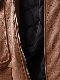 Nappa Leather Bomber Jacket