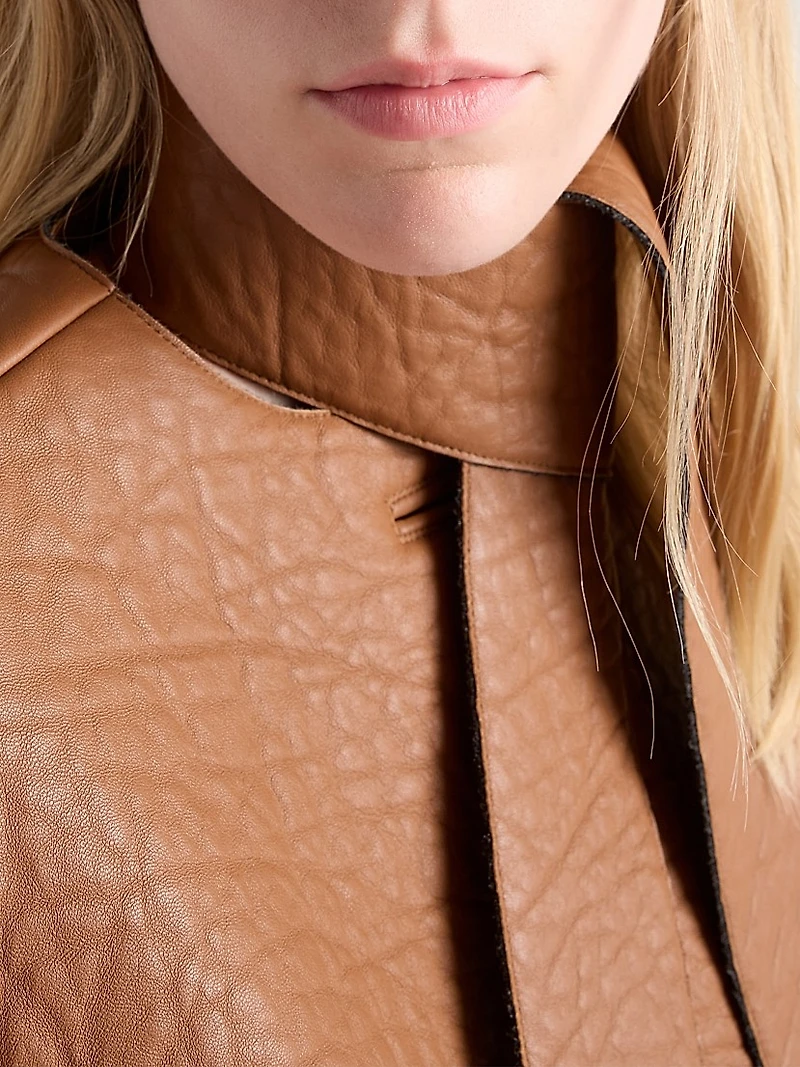 Bonded Nappa Leather Jacket