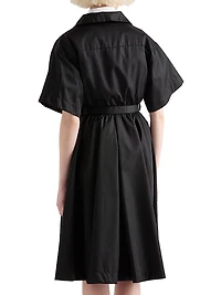 Short Sleeved Re-Nylon Midi Dress