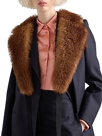 Embroidered Washed Satin Shirt