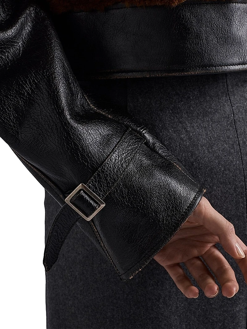 Leather and Shearling Jacket