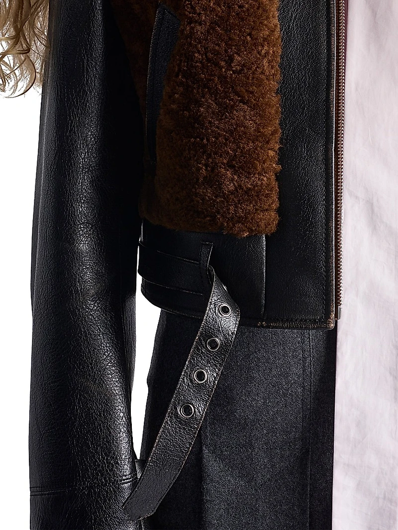 Leather and Shearling Jacket