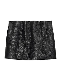 Nappa Leather Mini Skirt