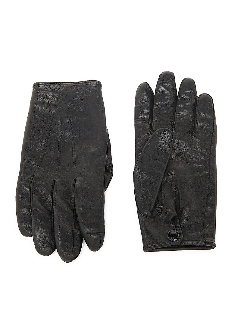 Leather Silk-Lined Gloves