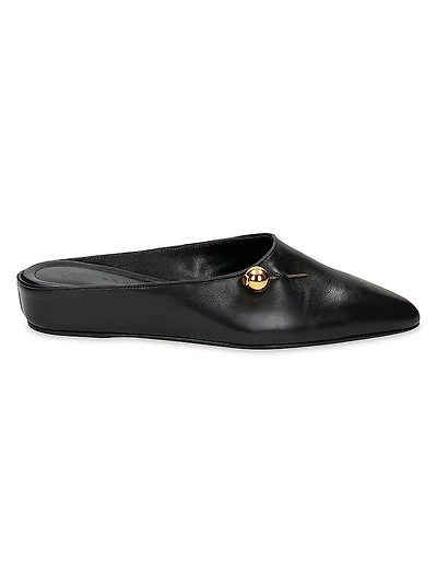 Sleep On It Leather Slip-On Flats
