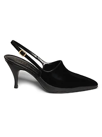 Cover-Up Patent Leather 80MM Slingbacks