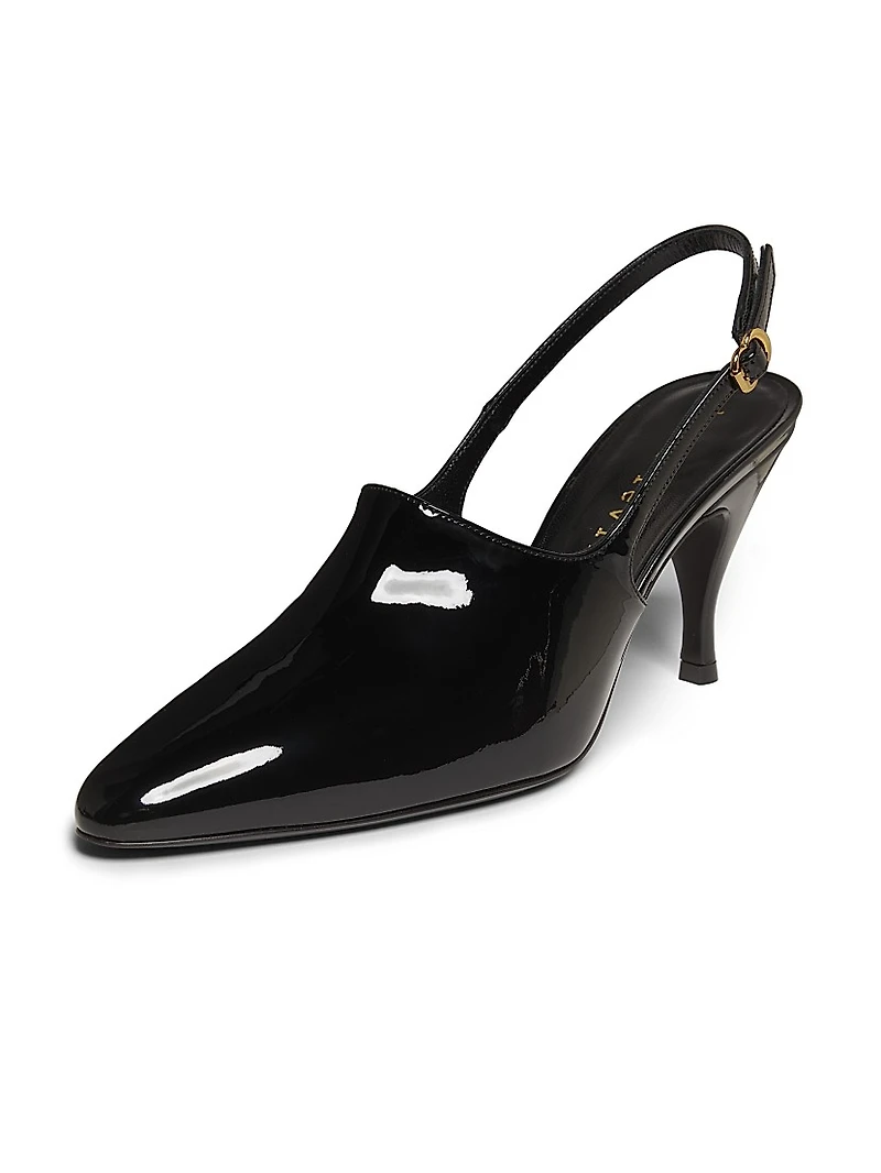 Cover-Up Patent Leather 80MM Slingbacks