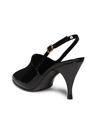 Cover-Up Patent Leather 80MM Slingbacks
