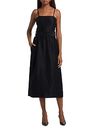 Artichoke Belted Midi-Dress