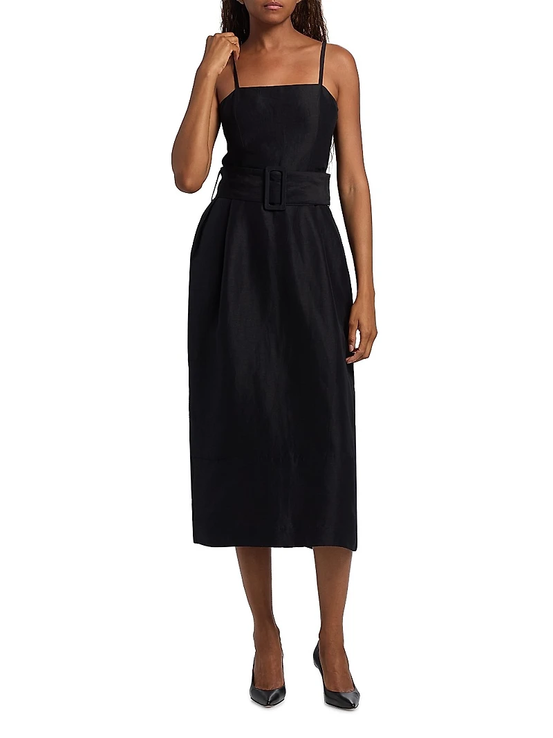 Artichoke Belted Midi-Dress