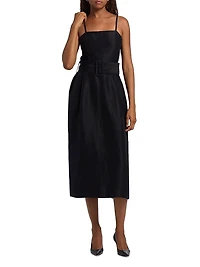 Artichoke Belted Midi-Dress