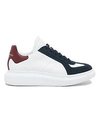 Retro Suede & Leather Oversized Sneakers