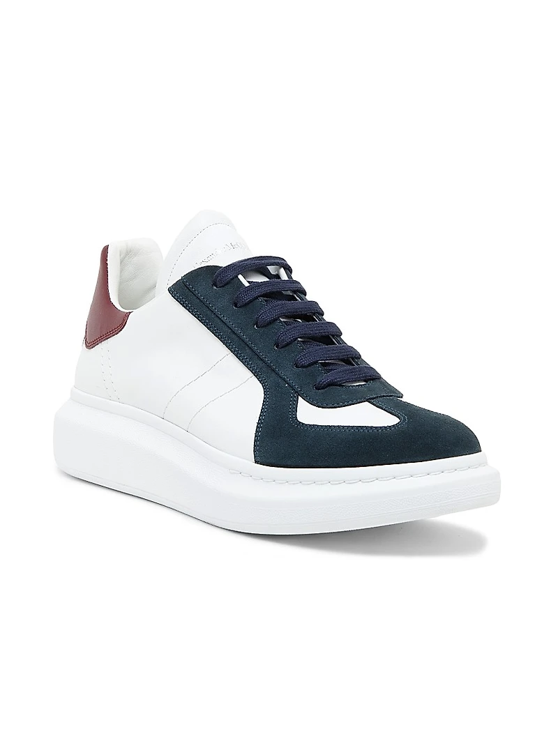 Retro Suede & Leather Oversized Sneakers