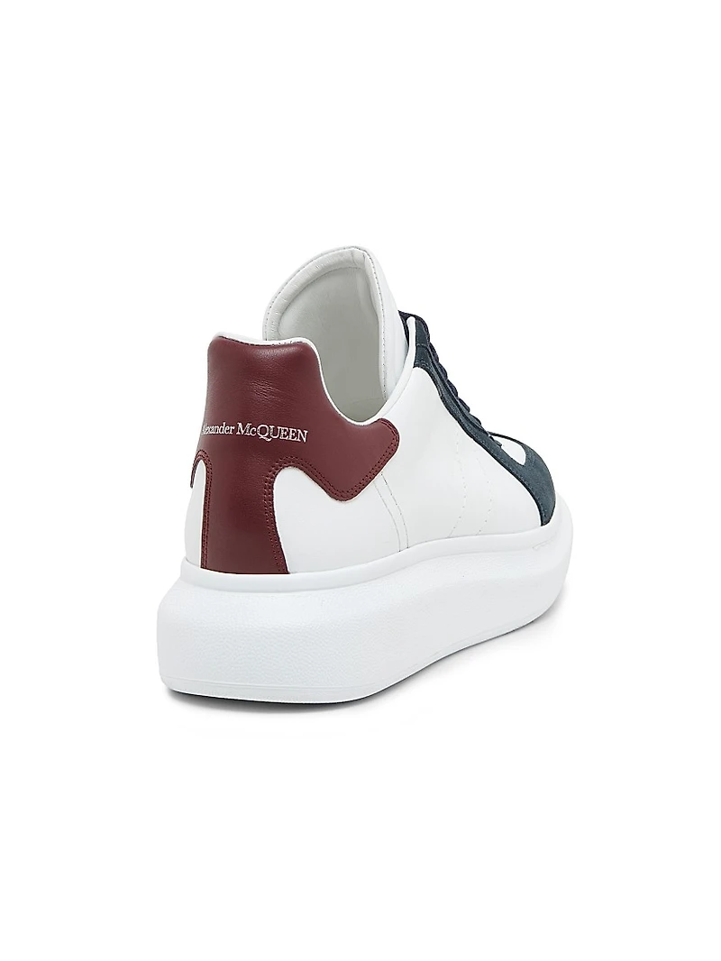 Retro Suede & Leather Oversized Sneakers
