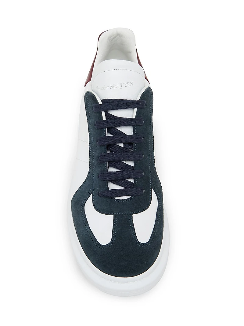 Retro Suede & Leather Oversized Sneakers
