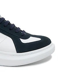 Retro Suede & Leather Oversized Sneakers