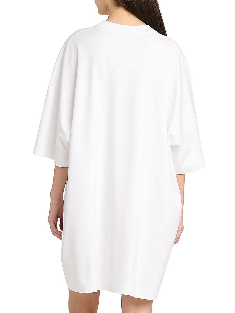 Earth Logo Cotton T-Shirt Dress