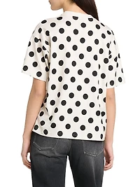 Polka Dot Bear Cotton Oversized T-Shirt
