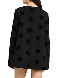 Cut-Out Bow Heart Minidress