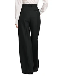 Wool Pleated Trousers
