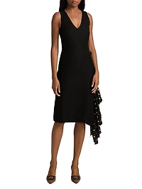 Polka Dot Ruffle Cocktail Dress