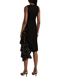 Polka Dot Ruffle Cocktail Dress