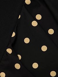 Polka Dot Ruffle Cocktail Dress