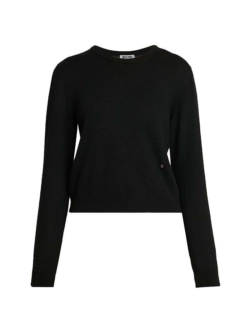 Ribbed Wool-Blend Crewneck Sweater