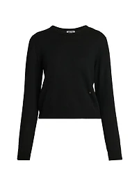 Ribbed Wool-Blend Crewneck Sweater