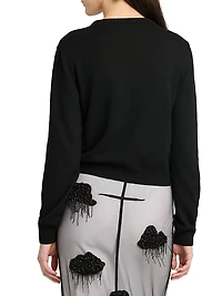 Ribbed Wool-Blend Crewneck Sweater