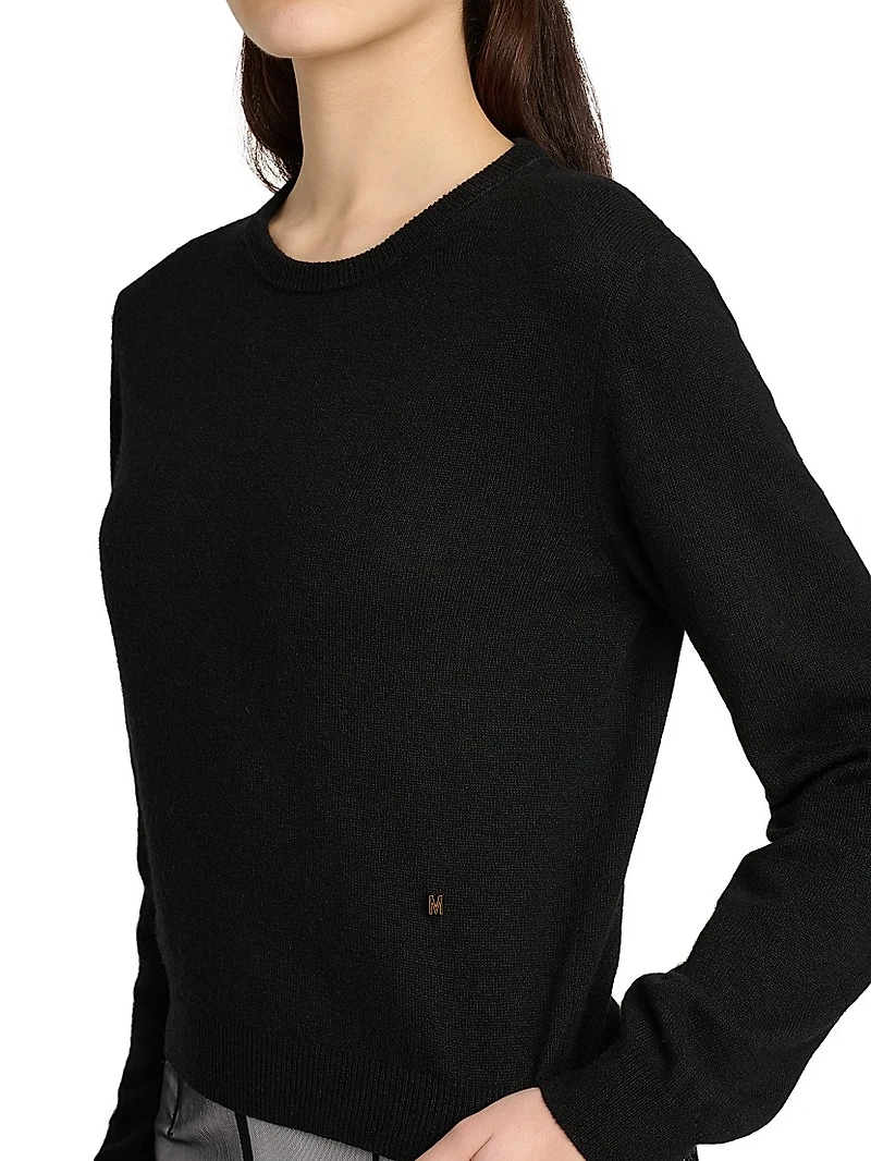 Ribbed Wool-Blend Crewneck Sweater