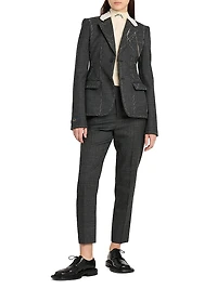 Topstitched Wool Jacket