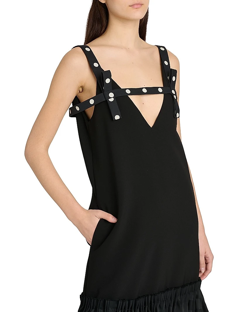 Tiered High-Low Midi-Dress