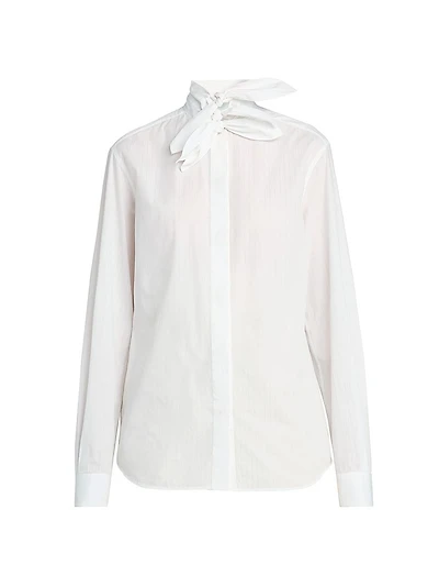 Tieneck Cotton Blouse