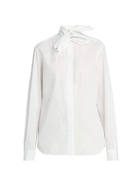 Tieneck Cotton Blouse
