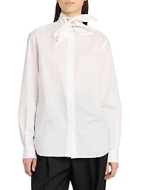 Tieneck Cotton Blouse